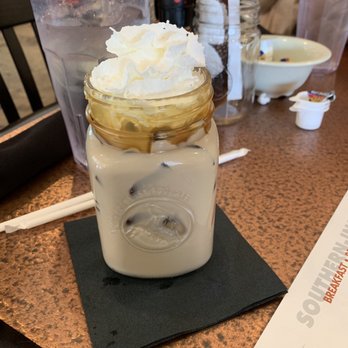 Another Broken Egg Cafe - spiked salted caramel cold brew - Breakfast & Brunch Near Me - Shreveport, Louisiana