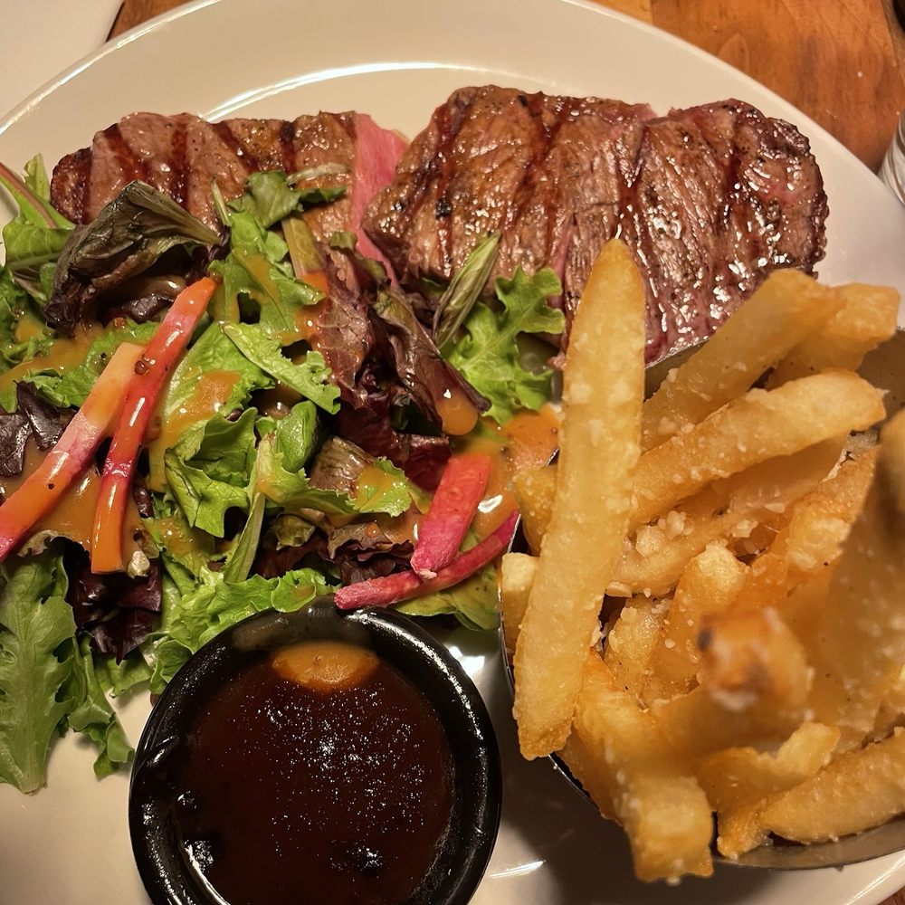 Twenty-Four 7 - Steak frites with fries and salad - American Near Me - Black Hawk, Colorado Twenty-Four 7 - Steak frites with fries and salad - American Near Me - Black Hawk, Colorado