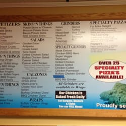 Some items on the menu