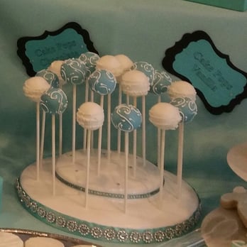 Christie's Cake Pops - Delicious and beautiful cake pops for "Breakfast at Tiffanys" themed Bridal Shower - Desserts Near Me