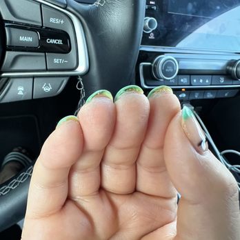 Nestle Nails And Spa - Left with green gel all over - Nail Salons Near Me - Beaumont, California Nestle Nails And Spa - Left with green gel all over - Nail Salons Near Me - Beaumont, California