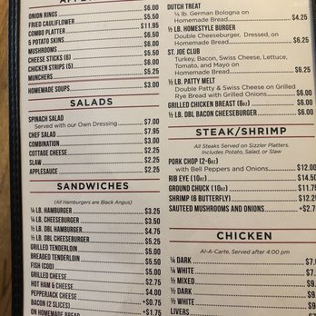 St Joe Inn - a menu for appetizers and meals - Bars Near Me - Evansville, Indiana St Joe Inn - a menu for appetizers and meals - Bars Near Me - Evansville, Indiana