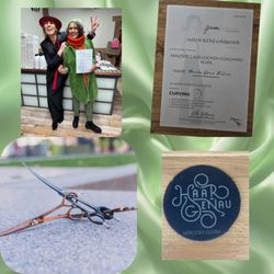 Haargenau Mercedes Gloria - CURVINGCUT  / DRYCUT  LOCKENSCHNITT mit der gebogenen Schere  /