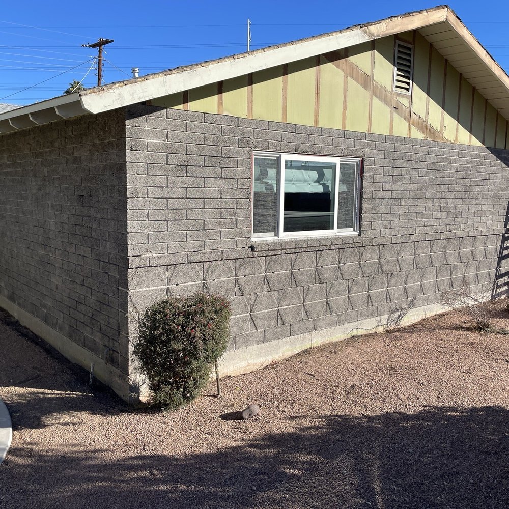 AZ Sandblasting - This is the finished house that has been Sandblasted it was a dark green - Sandblasting Near Me - Mesa, Arizona AZ Sandblasting - This is the finished house that has been Sandblasted it was a dark green - Sandblasting Near Me - Mesa, Arizona