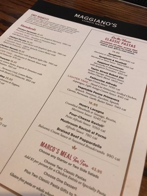 Menu photo 4 Maggiano's Little Italy Washington, DC, DC