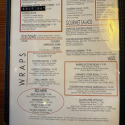 The Atom Bistro and Coffee Bar - Menu