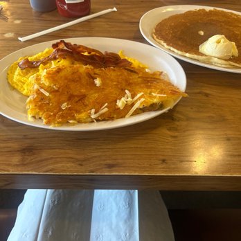 Tnt's Cafe - 2 scrambled eggs and hash browns with one pancake best deal !! - Breakfast & Brunch Near Me - Hesperia, California Tnt's Cafe - 2 scrambled eggs and hash browns with one pancake best deal !! - Breakfast & Brunch Near Me - Hesperia, California