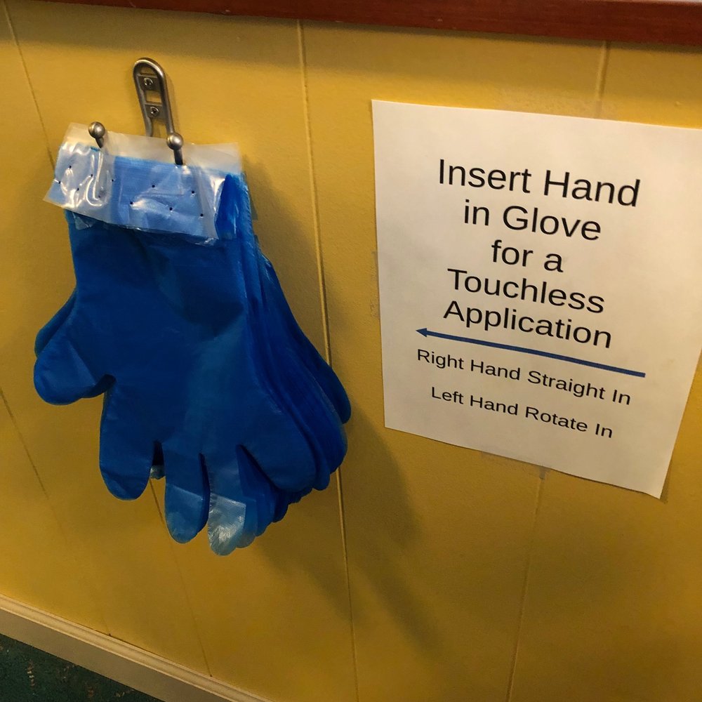 Red Oak Restaurant - a blue glove hanging on a yellow wall - Buffets Near Me - Wildwood, New Jersey Red Oak Restaurant - a blue glove hanging on a yellow wall - Buffets Near Me - Wildwood, New Jersey