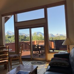 The Cottages at Glacier - View from living room.
