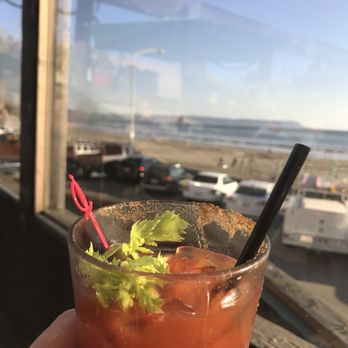 Schooners - Pre dinner Bloody Mary. Great view. Lots of flies. Maybe try fly trap bags to keep them in check. - Seafood Near Me - Cayucos, California Schooners - Pre dinner Bloody Mary. Great view. Lots of flies. Maybe try fly trap bags to keep them in check. - Seafood Near Me - Cayucos, California
