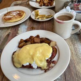 Irish Bennie (Eggs Benedict with corned beef hash). Irish Bennie (Eggs Benedict with corned beef hash).