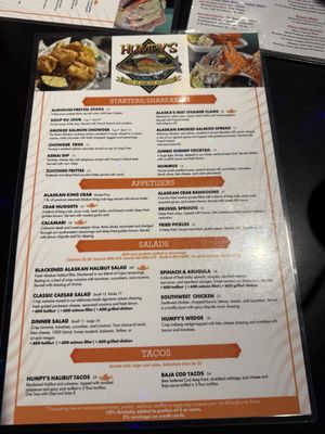 Menu photo 1 Humpy's Great Alaskan Alehouse Anchorage, AK Menu photo 1 Humpy's Great Alaskan Alehouse Anchorage, AK