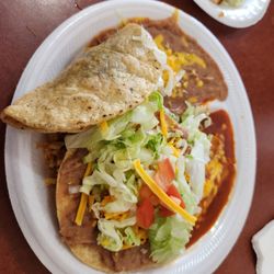 Los Hermanos Restaurant & Lounge - #1 taco, tostada, enchilada, rice, and beans