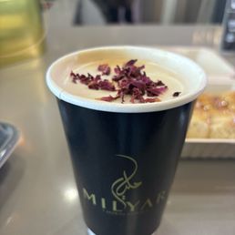 Rose petal latte Rose petal latte