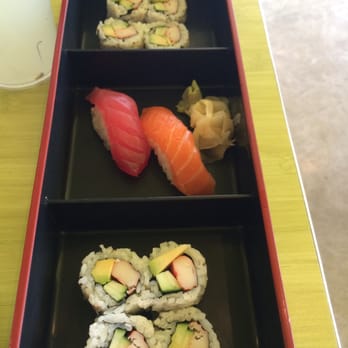 SushiPop - California roll, salmon and tuna nigiri - Sushi Bars Near Me - Houston, Texas