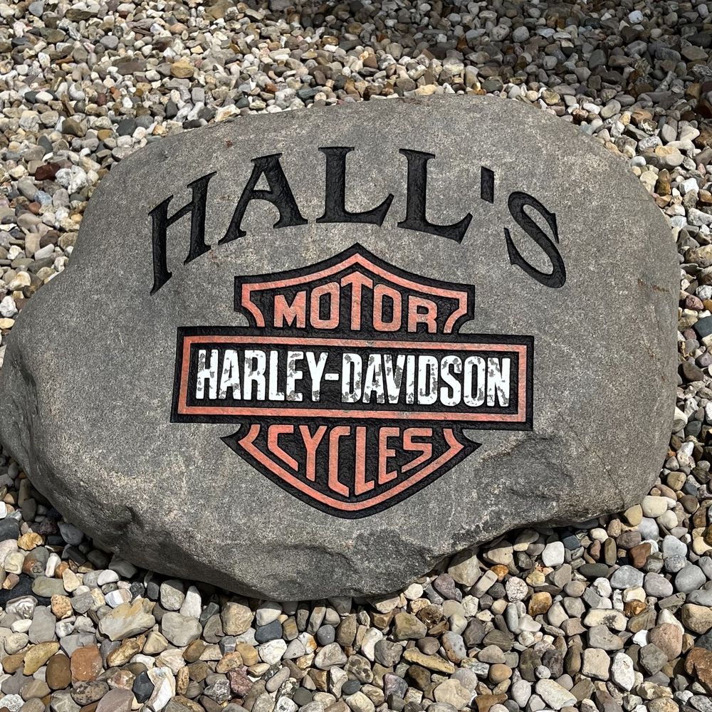 Hall's Harley-Davidson - Decorative rock. - Motorcycle Dealers Near Me - Springfield, Illinois