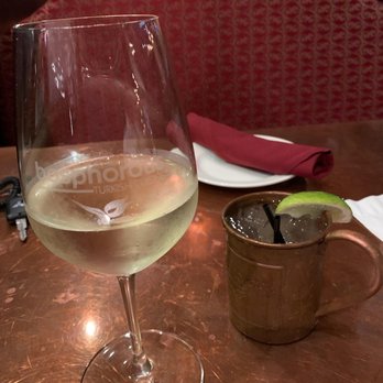 Bosphorous - Winter Garden - Moscato and mule ,drinking responsibly - Middle Eastern Near Me - Winter Garden, Florida
