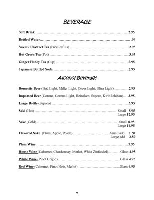 Menu photo 3 Sushi Sakana Port Royal, SC Menu photo 3 Sushi Sakana Port Royal, SC