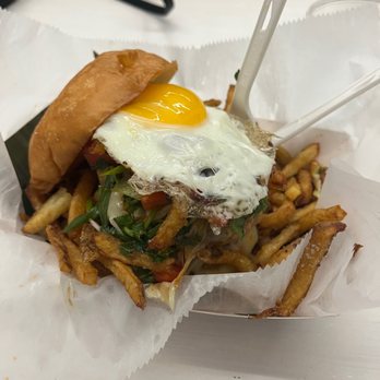 Frita Batidos - You can't tell, but it's a Chorizo Frita, and we made it LOCO. - Cuban Near Me - Ann Arbor, Michigan Frita Batidos - You can't tell, but it's a Chorizo Frita, and we made it LOCO. - Cuban Near Me - Ann Arbor, Michigan