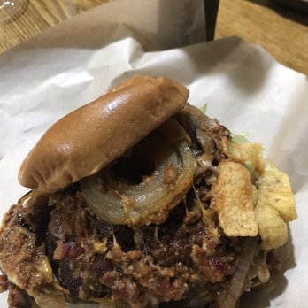 Burger Monger - Chilli Bacon Chili Cheeseburger - Burgers Near Me - St Petersburg, Florida Burger Monger - Chilli Bacon Chili Cheeseburger - Burgers Near Me - St Petersburg, Florida