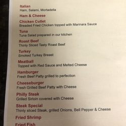 Nick's Pizza & Subs - I didn't include prices because Feb. 1st they will have new prices.