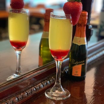 Broad Street Diner - Bellini with Strawberry syrup - Diners Near Me - Hamilton, New York