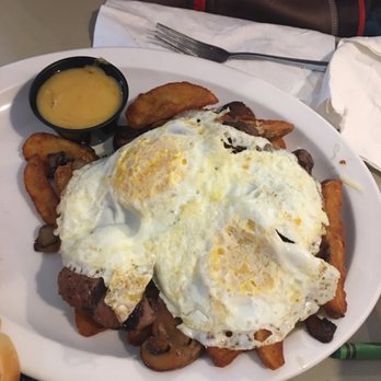 Cornerstone Cafe & Catering - Sirloin Steak Skillet with Hollandaise? sauce ....where's the skillet? - Cafes Near Me - Monticello, Minnesota Cornerstone Cafe & Catering - Sirloin Steak Skillet with Hollandaise? sauce ....where's the skillet? - Cafes Near Me - Monticello, Minnesota