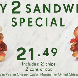 We have Sandwich Specials too!