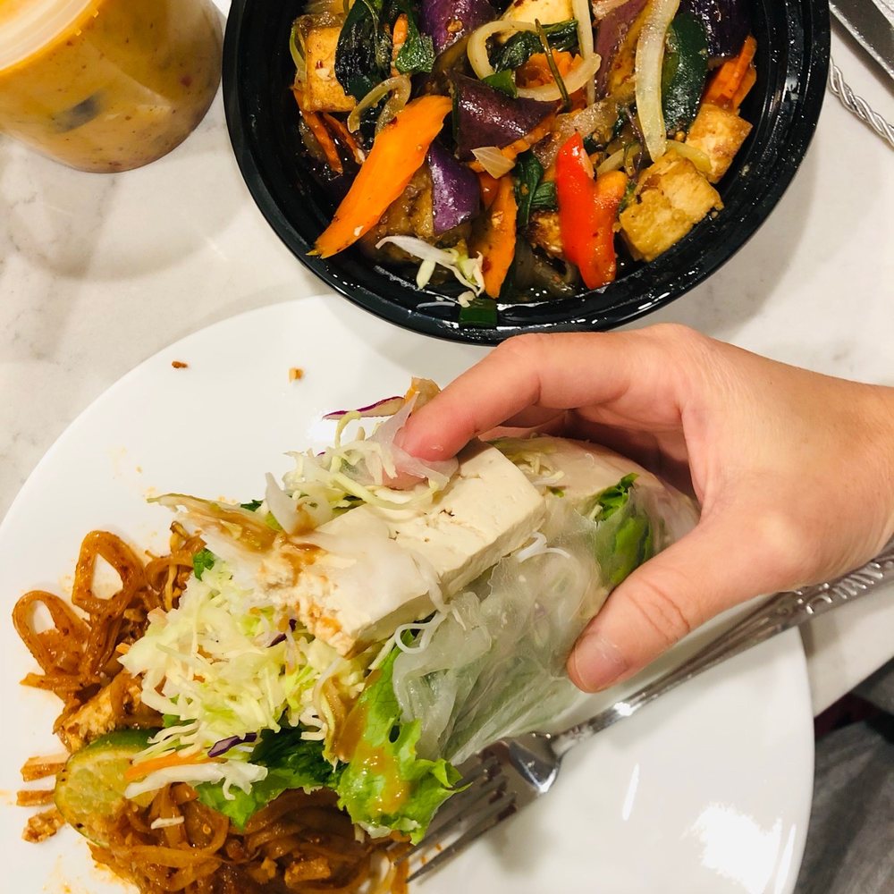 Thai Fresh - a plate of food and a drink - Thai Near Me - Chula Vista, California Thai Fresh - a plate of food and a drink - Thai Near Me - Chula Vista, California