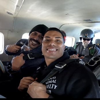 Skydive Elsinore - Before the jump and Merv, my instructor - Fitness & Instruction Near Me - Lake Elsinore, California Skydive Elsinore - Before the jump and Merv, my instructor - Fitness & Instruction Near Me - Lake Elsinore, California