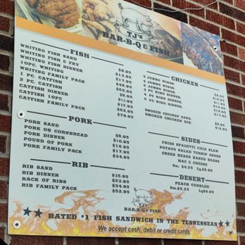 Tj's Bbq & Fish - New Menu (Price increase) - Barbeque Near Me - Nashville, Tennessee Tj's Bbq & Fish - New Menu (Price increase) - Barbeque Near Me - Nashville, Tennessee