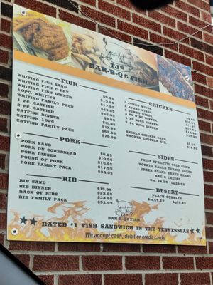 Menu photo 1 Tj's Bbq & Fish Nashville, TN Menu photo 1 Tj's Bbq & Fish Nashville, TN