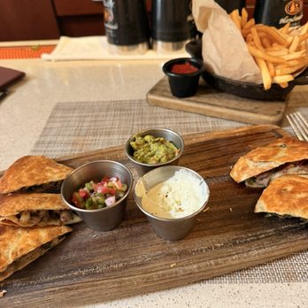West End Cafe - Lunch steak quesadilla comes with fries - New American Near Me - Carle Place, New York West End Cafe - Lunch steak quesadilla comes with fries - New American Near Me - Carle Place, New York