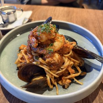 The Story Cafe - Seafood Linguine - Pizza Near Me - Richmond, British Columbia The Story Cafe - Seafood Linguine - Pizza Near Me - Richmond, British Columbia