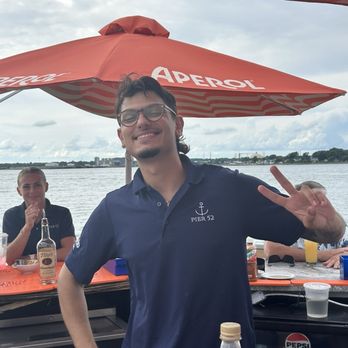 Pier 52 - Pier 52's best bartender, Sheldon! - Seafood Near Me - Fall River, Massachusetts Pier 52 - Pier 52's best bartender, Sheldon! - Seafood Near Me - Fall River, Massachusetts