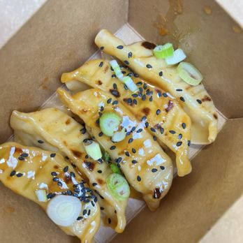 Wokfusion - Orange glazed chicken potstickers (my fav!) - Asian Fusion Near Me - Orlando, Florida