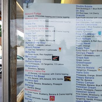 Sno Biz - some of the flavor combos for shaved ice - Ice Cream & Frozen Yogurt Near Me - Columbus, Indiana Sno Biz - some of the flavor combos for shaved ice - Ice Cream & Frozen Yogurt Near Me - Columbus, Indiana