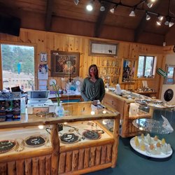 Amanda at the counter ready to assist.