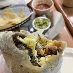 Tacos Gonzalez - Carne asada breakfast burrito