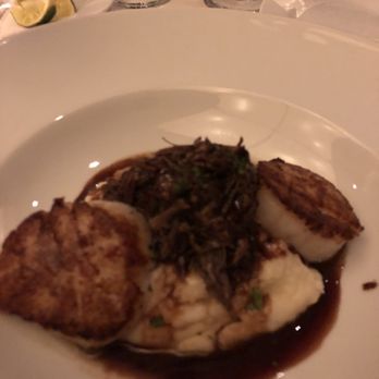 Ocean Prime - Surf N Turf appetizer with Sea Scallops and braised short ribs. Soo delicious - Seafood Near Me - Indianapolis, Indiana Ocean Prime - Surf N Turf appetizer with Sea Scallops and braised short ribs. Soo delicious - Seafood Near Me - Indianapolis, Indiana