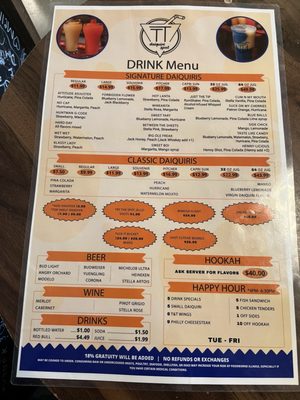 Menu photo 1 T&T Daiquiri Spot McDonough, GA Menu photo 1 T&T Daiquiri Spot McDonough, GA