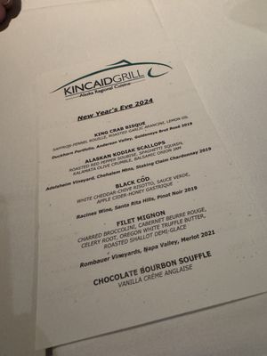 Menu photo 4 Kincaid Grill Anchorage, AK