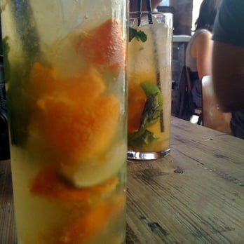 Gjelina - Orange and basil Italian soda $4 - New American Near Me - Venice, California Gjelina - Orange and basil Italian soda $4 - New American Near Me - Venice, California