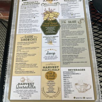 Harvest Cafe and Bakery - menu - Bakeries Near Me - Simsbury, Connecticut Harvest Cafe and Bakery - menu - Bakeries Near Me - Simsbury, Connecticut