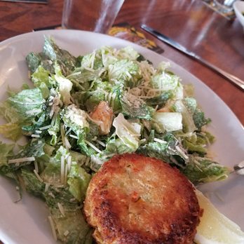 The Porterhouse - Ceasar salad with 1 crabcake - American Near Me - Mount Vernon, Washington