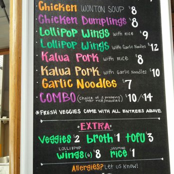 Mama Chow's Kitchen - The current menu - Food Trucks Near Me - Portland, Oregon
