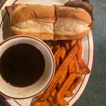 Kopper Kettle Cafe - French dip with sweet potato fries - Coffee & Tea Near Me - Chester, California Kopper Kettle Cafe - French dip with sweet potato fries - Coffee & Tea Near Me - Chester, California