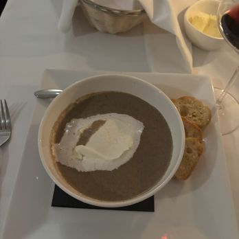 Lyla’s - Mushroom Soup - from the prefixed Vday menu - Seafood Near Me - Stamford, Connecticut