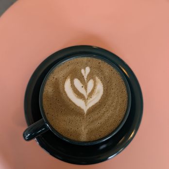 Another Land Coffee and More - Hojicha latte - Coffee & Tea Near Me - Toronto, Ontario