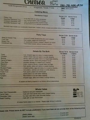 Menu photo 3 Chelsea Deli & Cafe Humble, TX